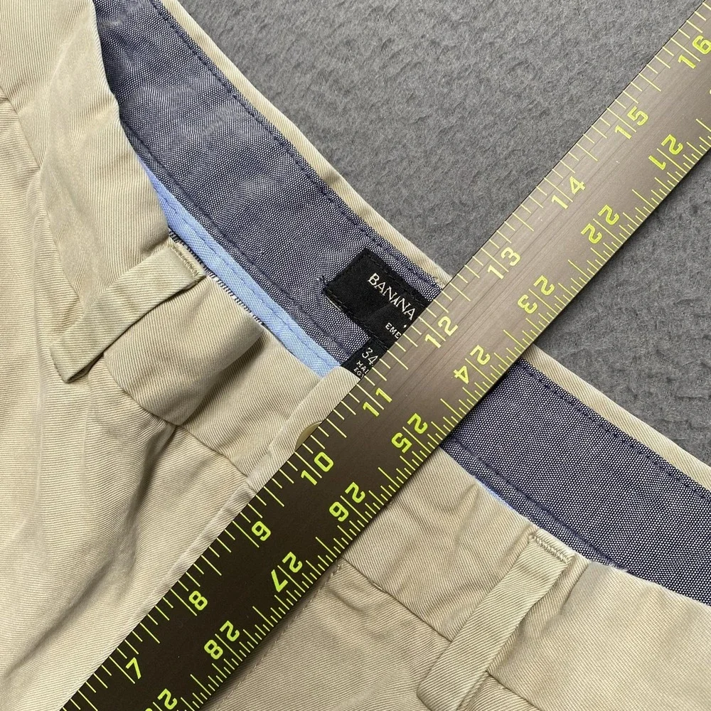 Banana Republic Pants Mens 34x32 Beige Chino Classic Fit Straight Leg Casual